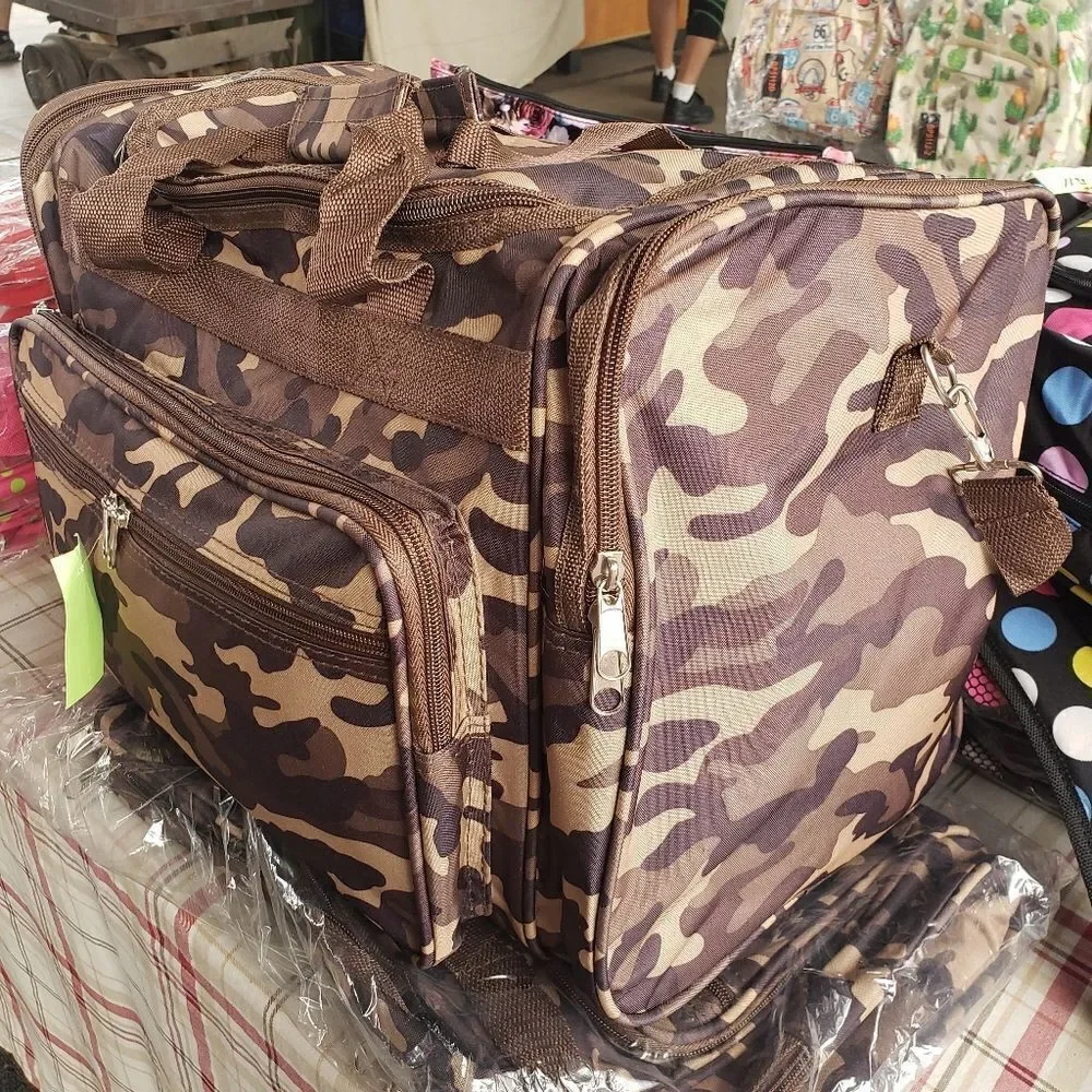 Canvas Camouflage Duffle Bag - 18